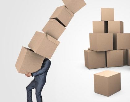 stacked boxes